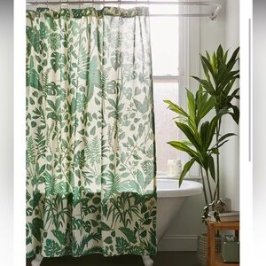 Urban Outfitters Home Shower curtain in jungle pattern